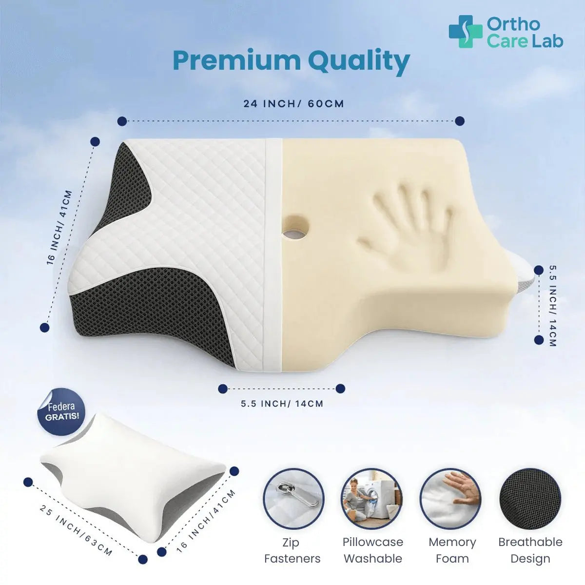 OrthoNeck™ Pillow - Ortho Care Lab™